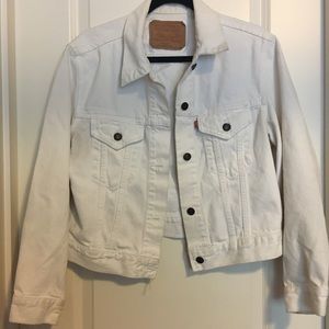 White jean jacket